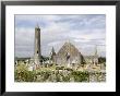 Kilmacdaugh Churches And Round Tower, Near Gort, County Galway, Connacht, Republic Of Ireland by Gary Cook Limited Edition Print
