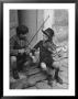 Gypsy Children Playing Violin In Street by William Vandivert Limited Edition Print