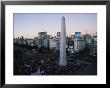 A Rally At The Base Of The Obelisk In Plaza De La Republica by Pablo Corral Vega Limited Edition Print