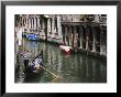 Gondola With Passengers On A Canal, Venice, Italy by Dennis Flaherty Limited Edition Print