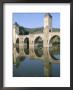The Fortified Valentre Bridge Dating From 14Th Century, Town Of Cahors, Quercy, Midi-Pyrenees by Bruno Barbier Limited Edition Print