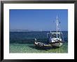 Greek Boats, Kalami Bay, Corfu, Ionian Islands, Greece, Europe by Kathy Collins Limited Edition Print