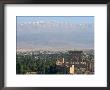 Snow Capped Mountains Of The Anti-Lebanon Range Behind The Roman Archaeological Site, Lebanon by Christian Kober Limited Edition Print