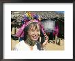 Long-Necked Tribal Woman On Mobile Phone, Thailand, Southeast Asia by Mula Eshet Limited Edition Print