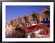 16Th Century Arsenali (Docks) With Fishing Boats Moored In Inner Harbour, Hania, Crete, Greece by Diana Mayfield Limited Edition Print