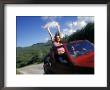 Riding In Red Jeep, Curacao, Caribbean by Greg Johnston Limited Edition Print