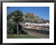 Mount Orgueil Castle, Palms And Quayside, Gorey, Jersey, Channel Islands, United Kingdom by David Hunter Limited Edition Print