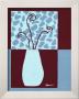 Minimalist Flowers In Blue Iii by Jennifer Goldberger Limited Edition Print