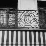 Wrought-Iron Railing On Home With Owner's Monogram Worked Into Grill Design by Lee Boltin Limited Edition Print