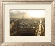 Eiffel Tower Above The Grand Boulevards Of Paris by Sadie Jernigan Limited Edition Pricing Art Print