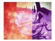 Abstract Image In Purple, Red, And Black by Images Monsoon Limited Edition Pricing Art Print