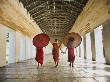 Three Young Monks Walking To A Monastery In Myanamar by Scott Stulberg Limited Edition Print