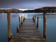 Early Morning Beside A Jetty Overlooking Akaroa Harbour, Banks Peninsula, South Island, New Zealand by Adam Burton Limited Edition Print