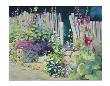 Hollyhock Garden by Julie Pollard Limited Edition Print