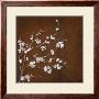 Cherry Blossoms On Cinnabar Ii by Janet Tava Limited Edition Pricing Art Print