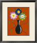 Stylized Flowers In Vase Ii by Chariklia Zarris Limited Edition Print
