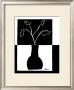 Minimalist Leaf In Vase I by Jennifer Goldberger Limited Edition Print