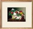 Still Life With Roses In A Basket by Johan Laurentz Jensen Limited Edition Pricing Art Print