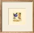Flower Notes With Blue Poppy by Audra Chaitram Limited Edition Pricing Art Print