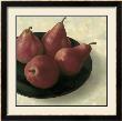 Red Bartlett Pears by Fabrice De Villeneuve Limited Edition Print