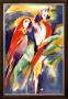 Red Parrots On Purple by Alfred Gockel Limited Edition Print