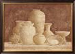 Eight Cream Colored Pots by Lucciano Simone Limited Edition Pricing Art Print