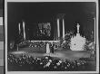 Producer Cecil B. Demille Accepting Oscar From Mary Pickford At The First Televised Academy Awards by J. R. Eyerman Limited Edition Print