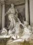 Close Up View Of Central Statues, Trevi Fountain, Rome, Italy, Architect: Gian Lorenzo Bernini by David Clapp Limited Edition Pricing Art Print
