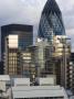 Swiss Re Headquarters, 30 St Mary Axe, (The Gherkin) London, With Lloyds Building by Peter Durant Limited Edition Print