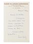 Lettre Autographe A Jean Sergent, Novembre 1931 by Paul Signac Limited Edition Pricing Art Print