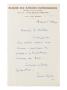 Lettre Autographe A Jean Sergent, Novembre 1931 by Paul Signac Limited Edition Print