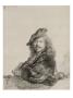 Autoportrait : Rembrandt Appuye ; 1639; 1Er Etat by Rembrandt Van Rijn Limited Edition Print