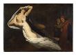 Les Ombres De Francesca Da Rimini Et De Paolo Malatesta Apparaissent A Dante Et A Virgile by Ary Scheffer Limited Edition Print