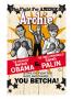 Archie Comics Cover: Archie #617 Barack Obama And Sarah Palin Campaign Pains Part 2 (Variant) by Dan Parent Limited Edition Print