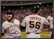 Texas Rangers V. San Francisco Giants, Game 5: Cody Ross, Andres Torres, Edgar Rentaria by Doug Pensinger Limited Edition Pricing Art Print