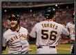 Texas Rangers V. San Francisco Giants, Game 5: Cody Ross, Andres Torres, Edgar Rentaria by Doug Pensinger Limited Edition Print