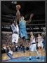 New Orleans Hornets V Dallas Mavericks: Jerryd Bayless And Dominique Jones by Glenn James Limited Edition Print