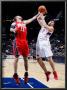 New Jersey Nets V Atlanta Hawks: Brook Lopez And Zaza Pachulia by Kevin Cox Limited Edition Print