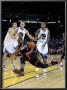 Miami Heat V Golden State Warriors: Dwayne Wade, Lou Amundson And Monta Ellis by Ezra Shaw Limited Edition Print