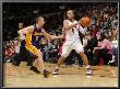 Los Angeles Lakers V Toronto Raptors: Jerryd Bayless And Steve Blake by Ron Turenne Limited Edition Print