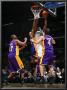 Los Angeles Lakers V Washington Wizards: Trevor Booker, Matt Barnes And Luke Walton by Ned Dishman Limited Edition Print