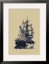 Antique Ship In Blue I by Mersky Limited Edition Print