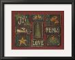 Joy Peace Love by Kim Lewis Limited Edition Pricing Art Print