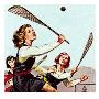 Girls Playing Lacrosse by Mcconnell Limited Edition Pricing Art Print