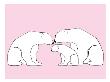 Pink Polar Bears by Avalisa Limited Edition Print