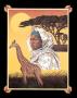 Native Girl And Giraffe by Still Limited Edition Print