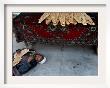 A Beggar Sleeps Next To A Bakery In Kabul, Afghanistan, Wednesday, June 7, 2006 by Rodrigo Abd Limited Edition Print