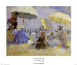 Mothers And Children Under Three Umbrellas by Martha Walter Limited Edition Print