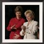 First Lady Laura Bush, Left, And Lynne Cheney, Wife Of Vice President Dick Cheney by Charles Dharapak Limited Edition Print