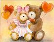 Teddy Love by Olga Kaesling Limited Edition Print